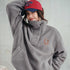 Women's Casual Half-Placket Fleece Sweatshirt – Warm Pullover Sweatshirt